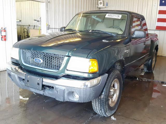 1FTZR45E92PB36937 - 2002 FORD RANGER SUP GREEN photo 2