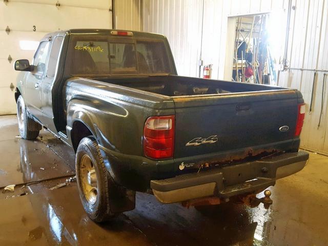 1FTZR45E92PB36937 - 2002 FORD RANGER SUP GREEN photo 3