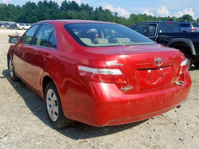 4T1BE46K97U113826 - 2007 TOYOTA CAMRY NEW RED photo 3