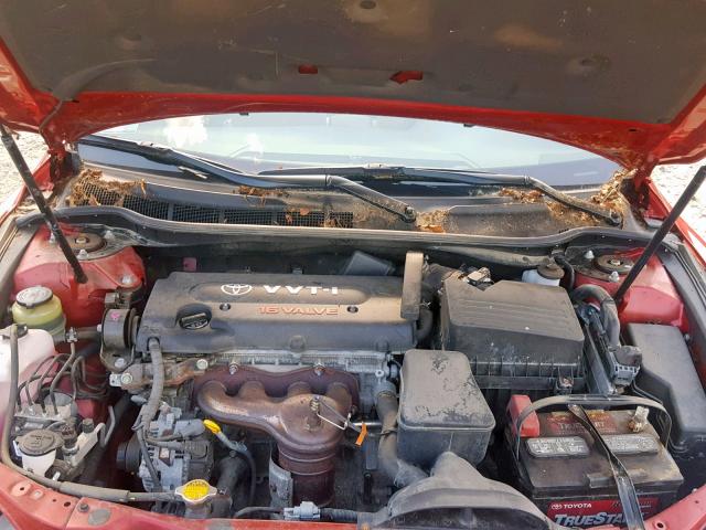 4T1BE46K97U113826 - 2007 TOYOTA CAMRY NEW RED photo 7