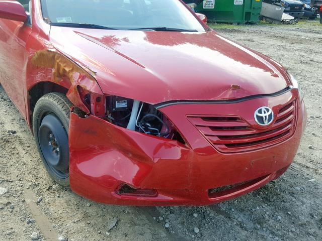 4T1BE46K97U113826 - 2007 TOYOTA CAMRY NEW RED photo 9