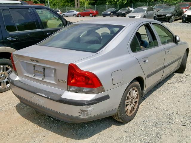 YV1RS61T932262518 - 2003 VOLVO S60 SILVER photo 4