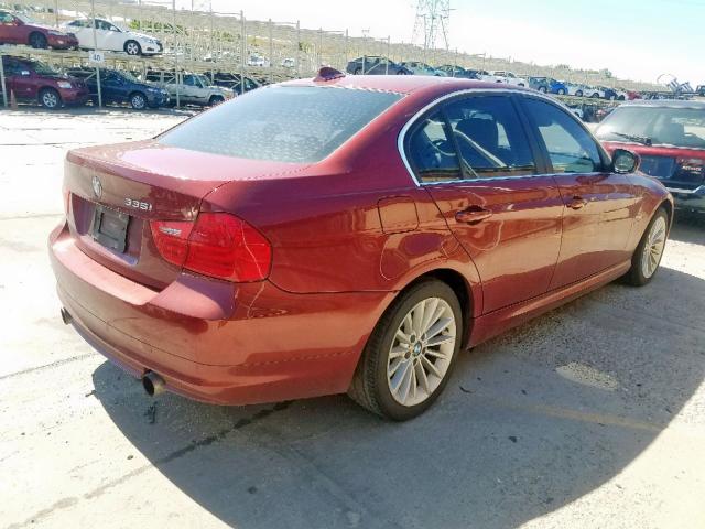 WBAPL5C52BA983106 - 2011 BMW 335 XI RED photo 4