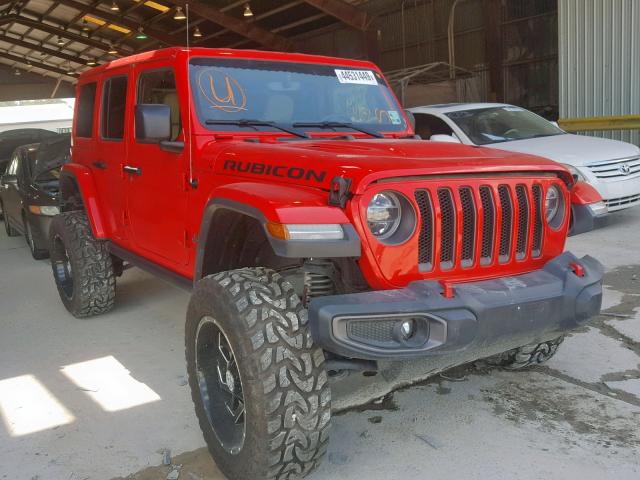 1C4HJXFGXJW111666 - 2018 JEEP WRANGLER U RED photo 1