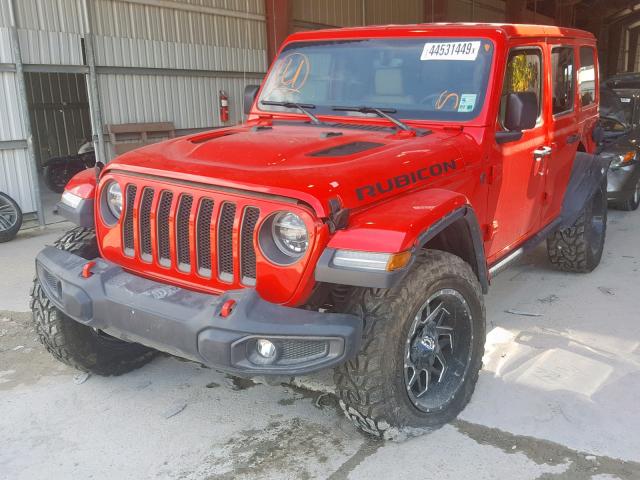 1C4HJXFGXJW111666 - 2018 JEEP WRANGLER U RED photo 2