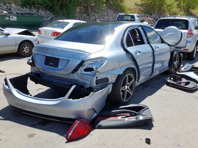 55SWF6EB2GU129499 - 2016 MERCEDES-BENZ C 450 4MAT SILVER photo 4