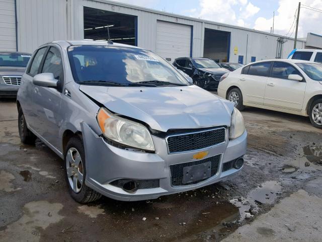 KL1TD66E69B325106 - 2009 CHEVROLET AVEO LS SILVER photo 1