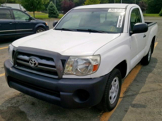 5TENX22N17Z420916 - 2007 TOYOTA TACOMA WHITE photo 2