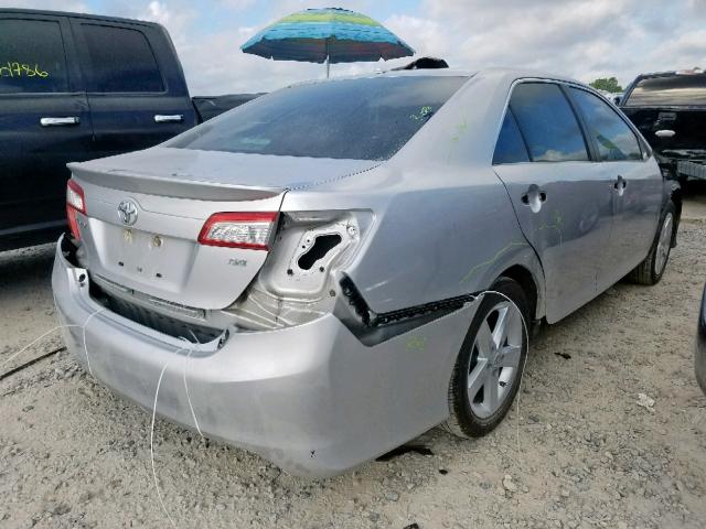 4T1BF1FK9CU106820 - 2012 TOYOTA CAMRY BASE SILVER photo 4