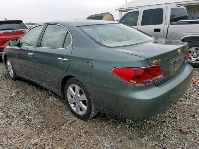 JTHBA30G855141511 - 2005 LEXUS ES 330 GREEN photo 3