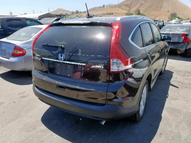 2HKRM4H71EH693238 - 2014 HONDA CR-V EXL BROWN photo 4