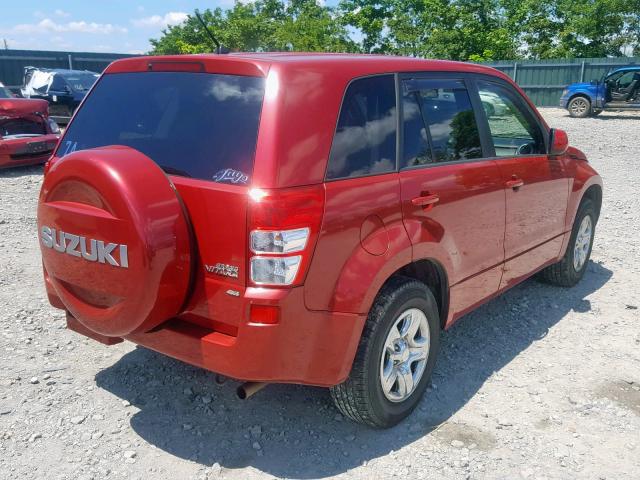 JS3TD0D27B4100669 - 2011 SUZUKI GRAND VITA RED photo 4