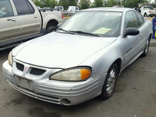 1G2NF12F92C121109 - 2002 PONTIAC GRAND AM S SILVER photo 2