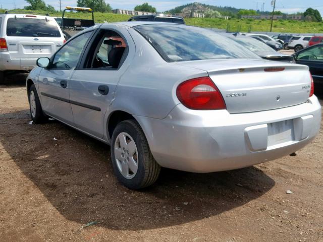 1B3ES26C33D107779 - 2003 DODGE NEON SE SILVER photo 3