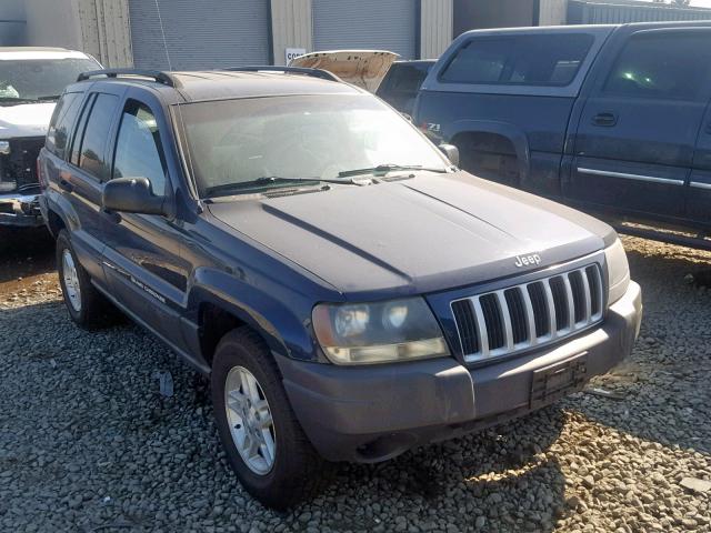 1J4GW48S64C221093 - 2004 JEEP GRAND CHER BLUE photo 1