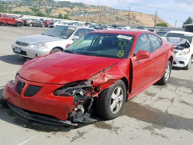 2G2WP552571149486 - 2007 PONTIAC GRAND PRIX RED photo 2