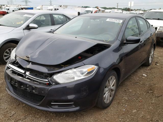 1C3CDFDH7ED677409 - 2014 DODGE DART SE AE BLUE photo 2