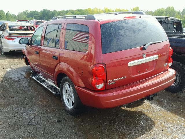 1D4HB58236F134266 - 2006 DODGE DURANGO LI RED photo 3