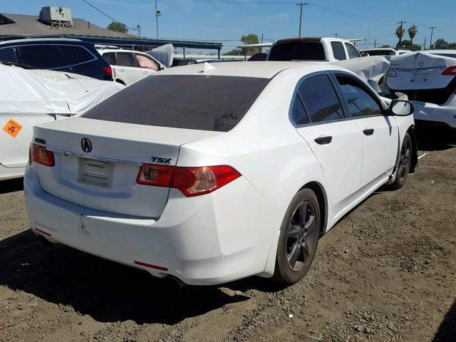JH4CU2F6XDC013365 - 2013 ACURA TSX TECH WHITE photo 4