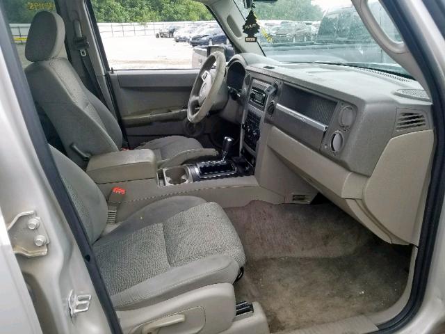 1J8HG48K68C215395 - 2008 JEEP COMMANDER SILVER photo 5