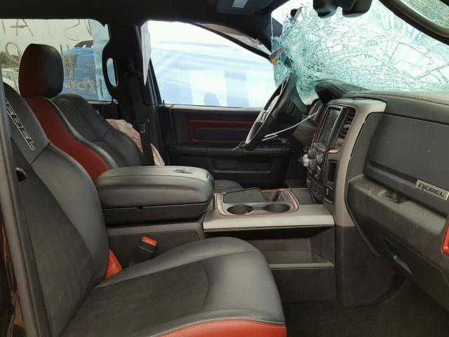 1C6RR7YT3FS785588 - 2015 RAM 1500 REBEL შავი ფოტო 5