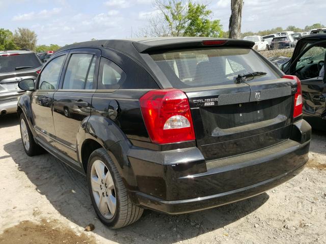 1B3JB48BX7D502160 - 2007 DODGE CALIBER SX BLACK photo 3