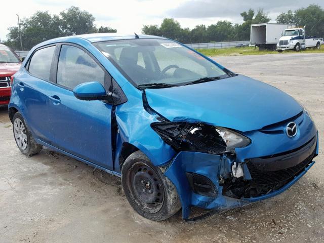 JM1DE1HYXB0130079 - 2011 MAZDA MAZDA2 BLUE photo 1