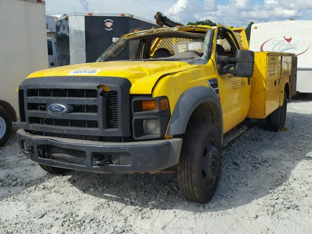 1FDAF56R28ED97551 - 2008 FORD F550 SUPER YELLOW photo 2