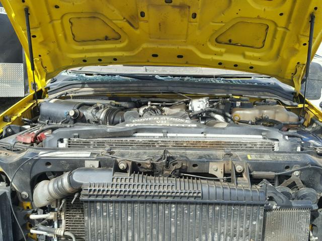 1FDAF56R28ED97551 - 2008 FORD F550 SUPER YELLOW photo 7