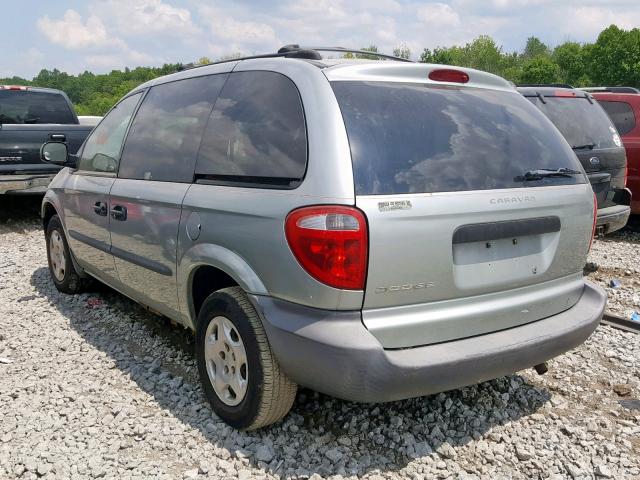 1D4GP25393B277797 - 2003 DODGE CARAVAN SE TEAL photo 3