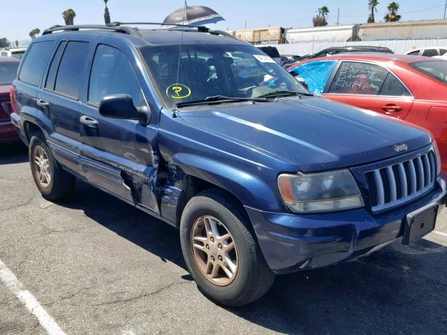 1J4GX48S64C178985 - 2004 JEEP GRAND CHER BLUE photo 1