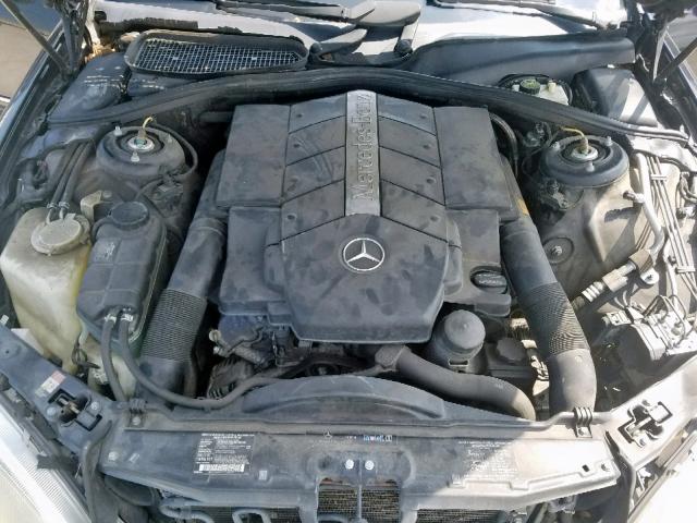 WDBNG75J52A314881 - 2002 MERCEDES-BENZ S 500 BLACK photo 7