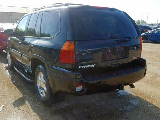 1GKDT13S042100545 - 2004 GMC ENVOY BLACK photo 3