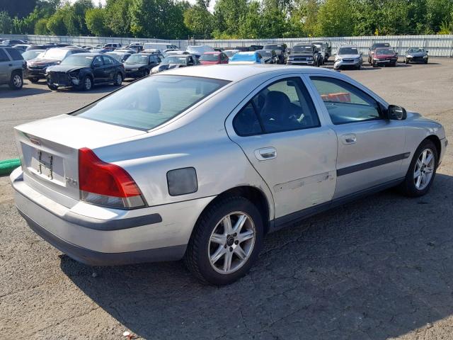 YV1RS61R312032281 - 2001 VOLVO S60 SILVER photo 4