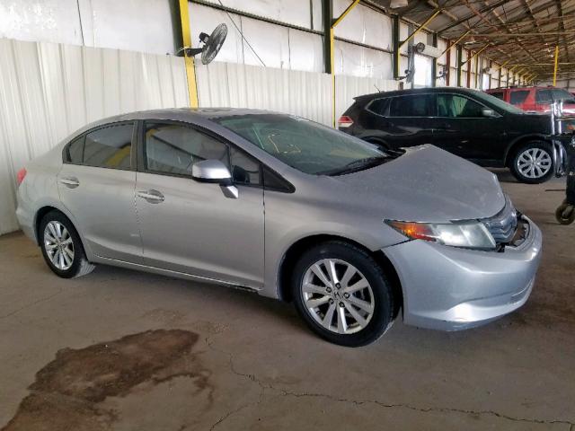 19XFB2F91CE337567 - 2012 HONDA CIVIC EXL ვერცხლისფერი ფოტო 1