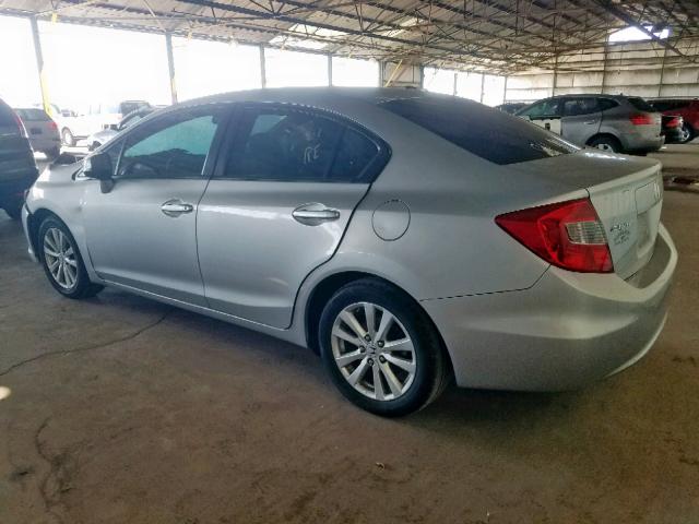 19XFB2F91CE337567 - 2012 HONDA CIVIC EXL ვერცხლისფერი ფოტო 3