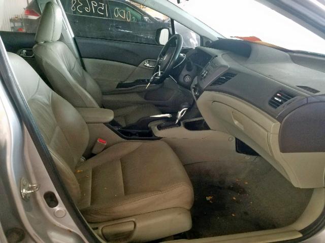 19XFB2F91CE337567 - 2012 HONDA CIVIC EXL ვერცხლისფერი ფოტო 5