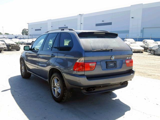 5UXFB33533LH44337 - 2003 BMW X5 4.4I GRAY photo 3