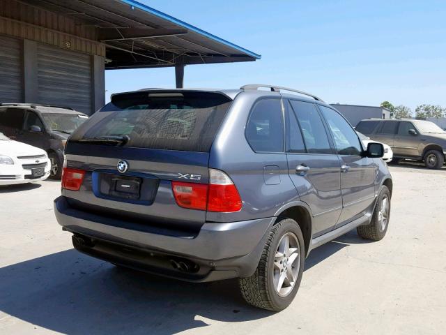 5UXFB33533LH44337 - 2003 BMW X5 4.4I GRAY photo 4