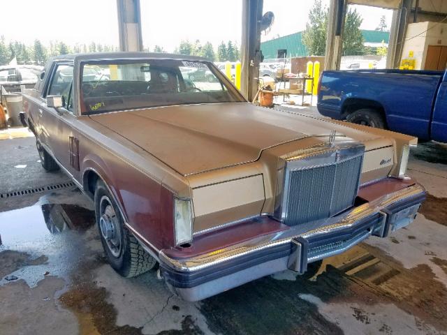 0Y89G605483 - 1980 LINCOLN MARK RED photo 1