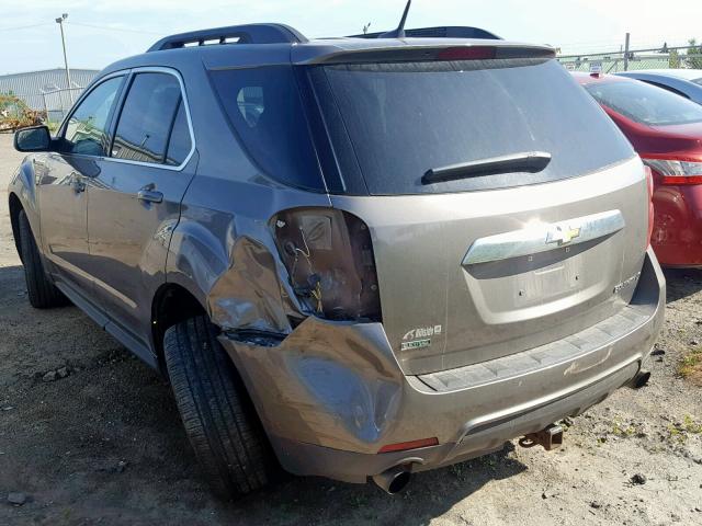 2CNFLDE55B6448379 - 2011 CHEVROLET EQUINOX LT GRAY photo 3