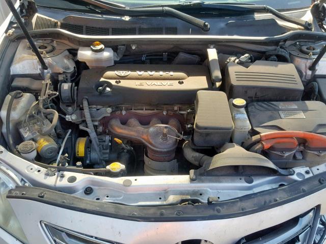 4T1BB46K29U107913 - 2009 TOYOTA CAMRY HYBR SILVER photo 7