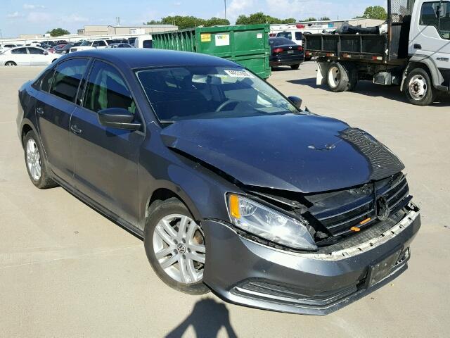 3VW2K7AJ6FM210849 - 2015 VOLKSWAGEN JETTA BASE CHARCOAL photo 1