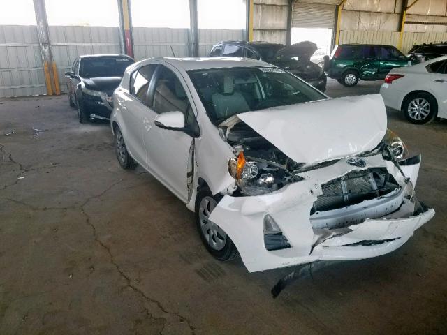 JTDKDTB37D1554769 - 2013 TOYOTA PRIUS C WHITE photo 1