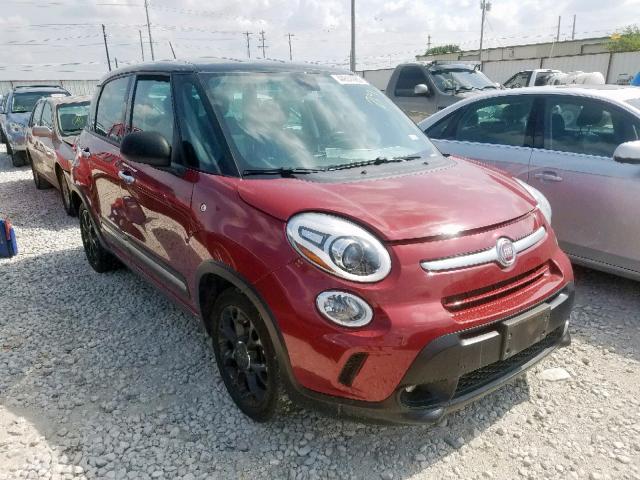 ZFBCFADH2FZ031971 - 2015 FIAT 500L TREKK RED photo 1