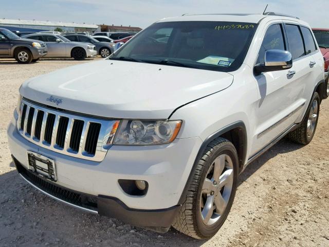 1C4RJEBG3DC511556 - 2013 JEEP GRAND CHER WHITE photo 2