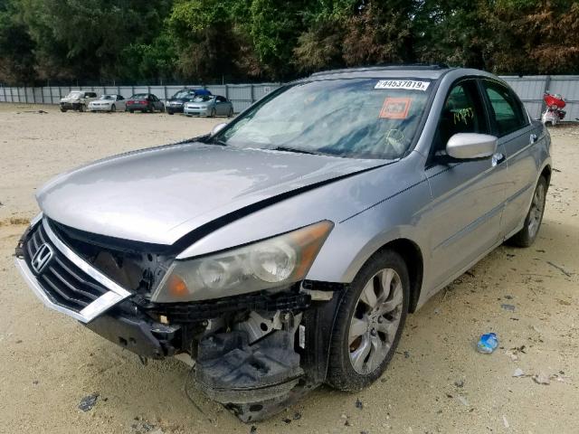 1HGCP36809A020748 - 2009 HONDA ACCORD EXL SILVER photo 2