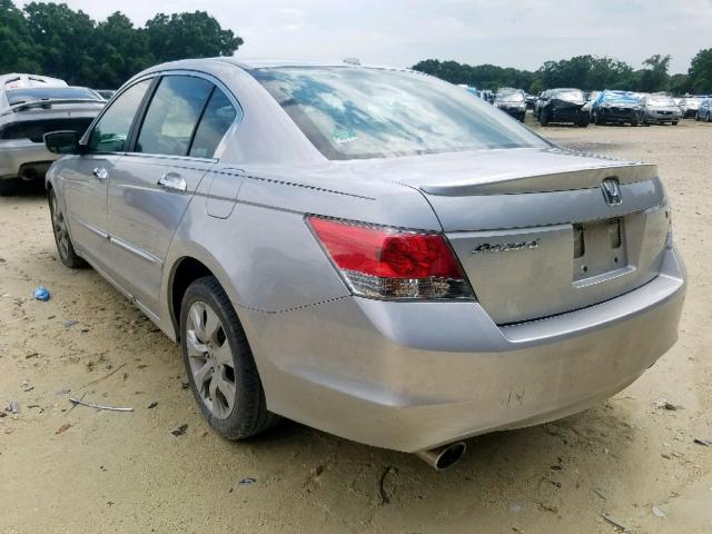 1HGCP36809A020748 - 2009 HONDA ACCORD EXL SILVER photo 3