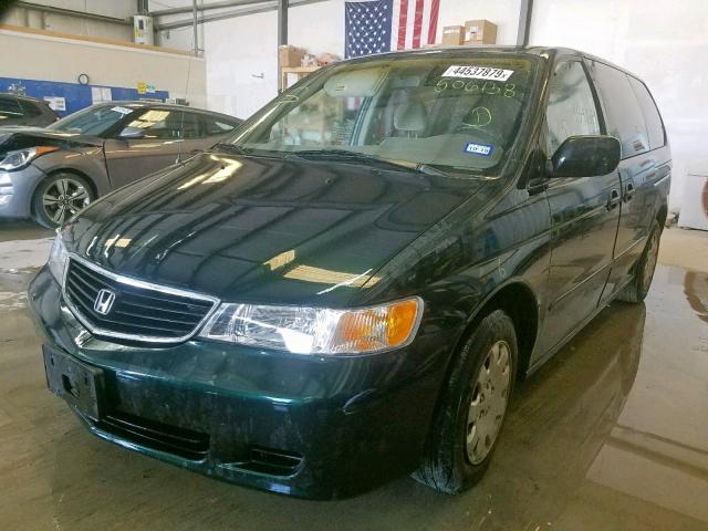 2HKRL18531H506138 - 2001 HONDA ODYSSEY LX GREEN photo 2