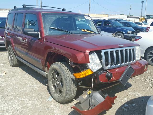 1J8HG48K17C501752 - 2007 JEEP COMMANDER RED photo 1